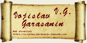 Vojislav Garašanin vizit kartica